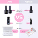 Poly Nail Gel Kit, Ohuhu 12 Colors Nail Gel Kit with 4 Temperature Changing Colors, 8 Regular Color Nail Extension Professional Kit for DIY Girls Girlfriend Mother Lover - Primary Color Ohuhu