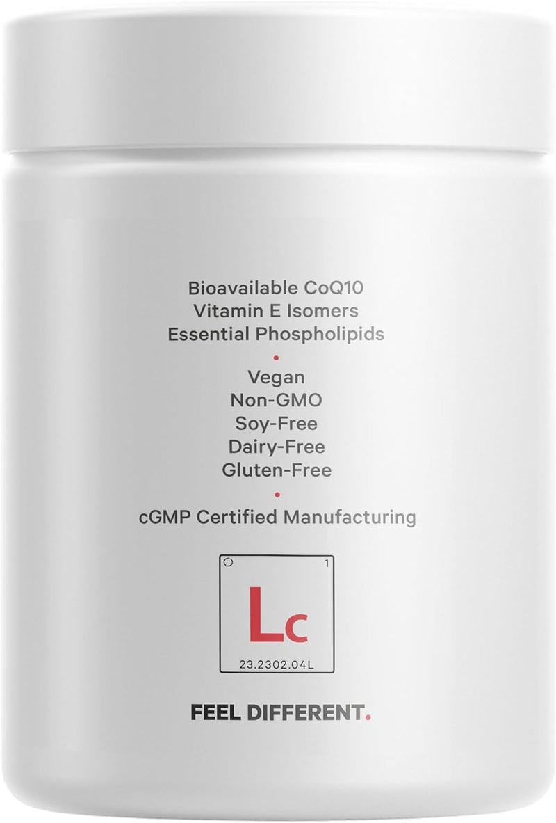 Codeage Liposomal CoQ10 Max Supplement - 250 mg Coenzyme Q10 with Vitamin E Isomers Tocopherols - 2-Month Supply - 1 Capsule Per Serving - Liposomal Delivery - Non-GMO, Gluten-Free - 60 Capsules Infinity Warehouse