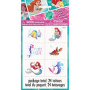 Disney The Little Mermaid Temporary Tattoos - 24 Pcs Unique