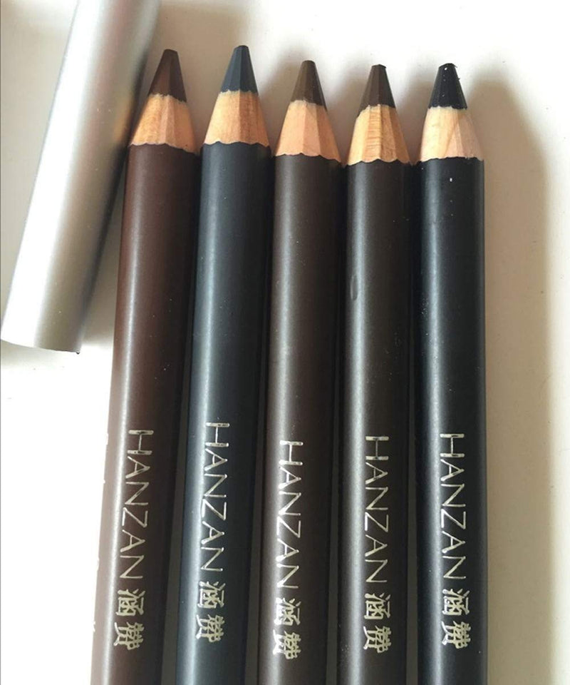 HANZAN Waterproof Eye Brow Eyeliner Eyebrow Pen Pencil Makeup Cedar Wood Cosmetic Tool (EB01 BROWN) HANZAN