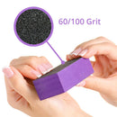 Karlash 10 Pcs Purple Black Nail Buffer Sanding Block Polisher Buffing File Nail Art Manicure Pedicure File (Purple) Karlash