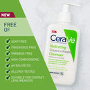 CeraVe Hydrating Cream-to-Foam Cleanser | Makeup Remover and Face Wash With Hyaluronic Acid | Fragrance Free | 19 Ounce CeraVe