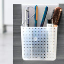 madesmart Overdoor Hair Tools Organizer with Dividers - Grey, Frost | BATH COLLECTION | Storage for Curling Wand, Hair Straightening Flat Irons and Brushes | BPA Free madesmart