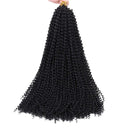 7 Packs Passion Twist Hair 22 Inch Water Wave Synthetic Braids for Passion Twist Crochet Braiding Hair Goddess Locs Long Bohemian Curl Hair Extensions (22Strands/Pack, 1B