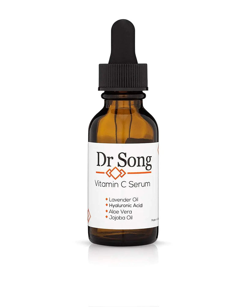 Dr Song Vitamin C with Hyaluronic Acid, Vitamin E, Witch Hazel, Lavender Oil, Rose Water, Jojoba Oil, and Aloe Vera, Anti-Aging Skin Care with Antioxidants, Facial Moisturizer Dr Song