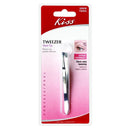 Kiss Slant Tip Tweezer, Ultra-fine precision tips, Stainless steel (TWZ05) Kiss