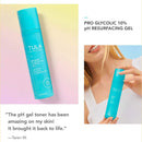TULA Skin Care Get Toned Pro-Glycolic 10% pH Resurfacing Toner | Face Toner to Gently Exfoliate and Hydrate Skin, with Proprietary Blend of Probiotics and Glycolic Acid | 2.7 oz. TULA