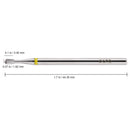 USA PANA Professional 3/32" Shank Size - Small Pear Shape Silver Carbide Bit Extra Fine Grit - Nail Drill Bit for Manicure Dremel Machine PANA