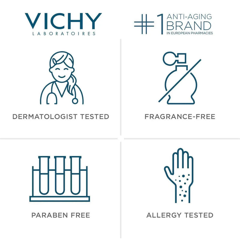 Vichy LiftActiv Supreme 1.5% Hyaluronic Acid Face Serum & Wrinkle Corrector, Anti Aging Serum For Face To Reduce Wrinkles, Plump, & Smooth, Suitable For Sensitive Skin Vichy
