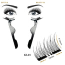 Upgrade Triple Magnetic Eyelashes, Segmented False Eyelashes, 3D Reusable Eyelashes with Applicator Kit, No Glue, Easy to Apply, Light weight, Natural Look, (8 PC with Tweezer, 1.14 inch/29 mm) Miracolove