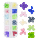 Aufisi Dried Flowers Nail Art - 1 Box Mini Real Natural Pressed Dry Flowers, 12 Colors Dry Flowers Nail Art Decoration Supplies, 3D Applique DIY Nail Decoration Sticker (Japanese Dried Flowers) Aufisi