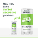 SweatBlock Deodorant & Antiperspirant Solid for Men and Women, Regular Strength Sweat & Odor Protection, Coastal Fresh Fragrance, Easy, Clean, Smooth Glide - (2-Pack) SweatBlock