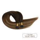 Ugeat I Tip Hair Extensions Human Hair 22Inch I Tip Hair Extensions Balayage Brown