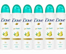 Dove spray 6 Pack Dove Go Fresh Pear & Aloe Antiperspirant Deodorant Spray, 150ml each Dove spray