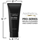 Aesthetica Makeup Brush Cleaner – Cruelty Free Make Up Brush Shampoo for any Brush, Sponge or Applicator - Made in USA - 2.5 fl oz Aesthetica