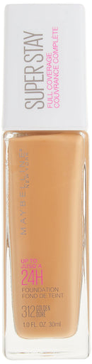 Maybelline Super Stay Full Coverage Liquid Foundation Makeup, Golden, 1 Fl Oz Maybelline New York