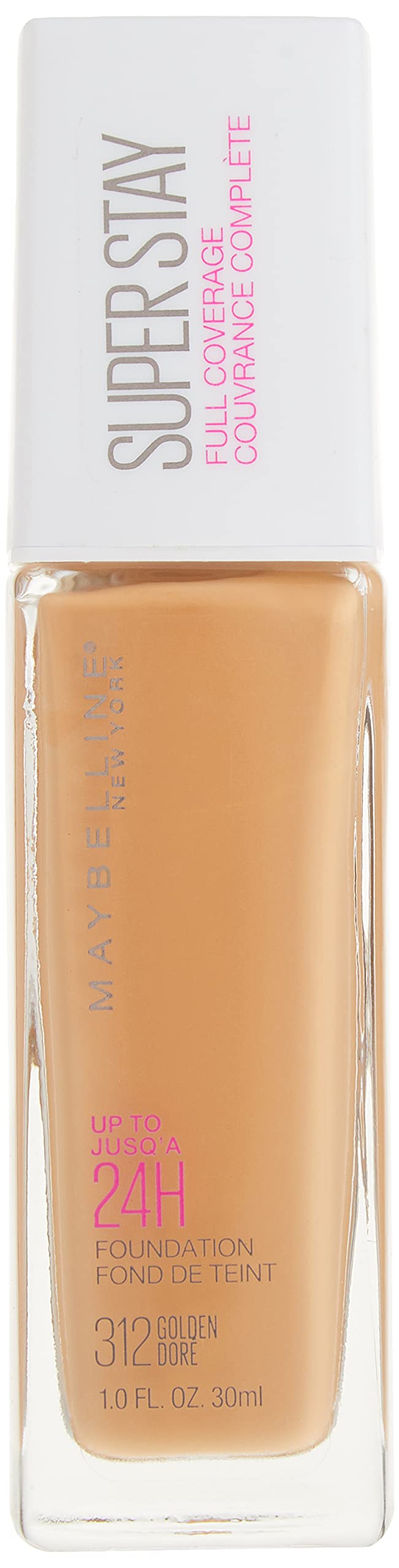 Maybelline Super Stay Full Coverage Liquid Foundation Makeup, Golden, 1 Fl Oz Maybelline New York
