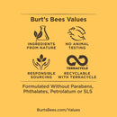 Burt's Bees Lip Balm, Moisturizing Lip Shimmer With Vitamin E & Coconut Oil, 100% Natural, Rhubarb, 0.09 Ounce (4 Pack) Burt's Bees