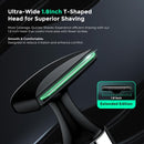 FOKE Back Shaver for Men, Ultra-Wide 1.8" T-Shaped Head, Includes Travel Case, Mens Back Shaver Rechargeable with Long Handle, Safety Lock, Waterproof IPX7, Multi-Functional Body Hair Trimmer,(Black) Infinity Warehouse