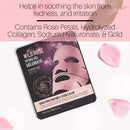 Masqueology - Wild Rose Gold Hydro-Gel Mask | Collagen and Hydrating Facial Skincare Treatment (1 Pack) Masqueology