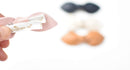 California Tot Non Slip Fully Lined Alligator Faux Leather Bow Hair Clips in Assorted Pack California Tot