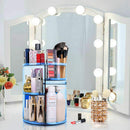 360 Rotating Makeup Organizer, Makeup Carousel Spinning Holder Storage Rack, Large Capacity Make up Caddy Shelf Cosmetics Organizer, Great for Countertop, Blue sanipoe