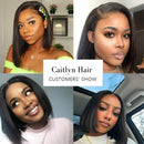 Short Bob Wigs Human Hair 4x4 Lace Closure Wigs Brazilian Virgin Straight Human Hair Bob lace Front Wigs for Black Women Pre Plucked with Baby Hair Natural Color (10 inch, 150% Density) CAITLYN