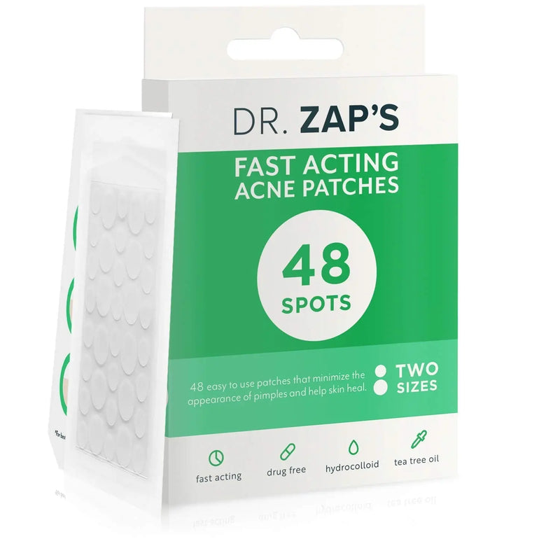 DR. ZAPS Pimple Patches - Acne Patches Work as Pimple Treatment - Hydrocolloid Patches Use Australian Tea Tree Oil. Acne Spot Treatment, Zit Patch, and Acne Patch for Everyone. Keppi