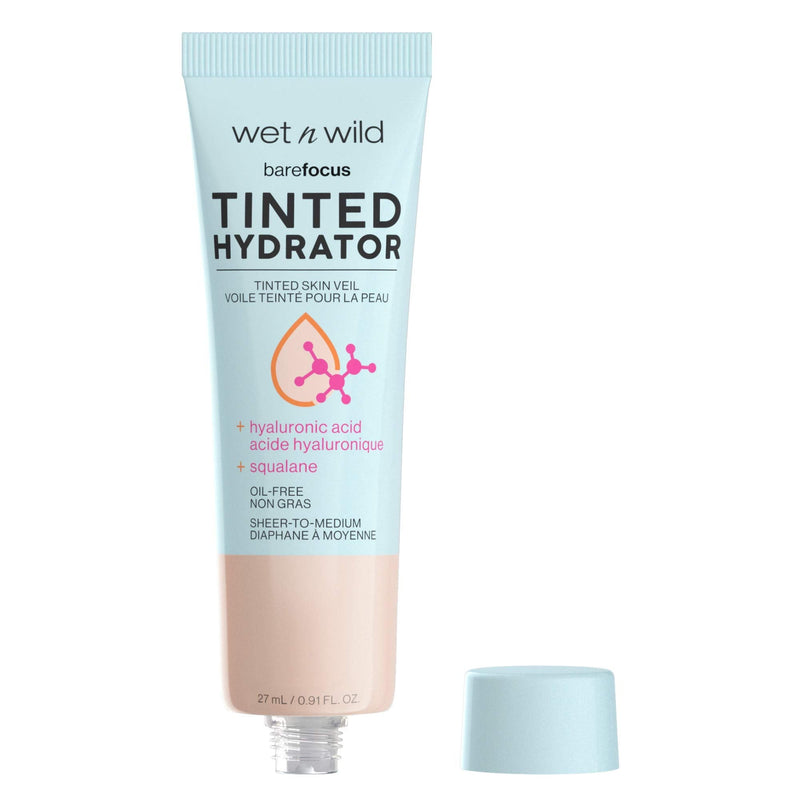 wet n wild Bare Focus Tinted Hydrator Tinted Skin Veil, Nourishing Foundation, Hyaluronic Acid, Fair Wet n Wild Store