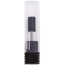 PANA Professional 3/32" Shank Size - Flat Top Large Barrel Silver Carbide Bit - Nail Drill Bit for Dremel Machine (Silver, Gold, DLC Black) (Fine, DLC Black) PANA