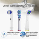 Replacement Brush Heads Compatible with Oral B,8 Pack Electric Toothbrush Heads Precision Clean Cross Action for Oral-b 7000/Pro 1000/9600/500/3000/8000 and More Voguish