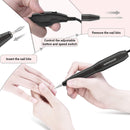 MelodySusie Electric Nail Drill Machine 11 in 1 Kit, Portable Electric Nail File Efile Set for Acrylic Gel Nails, Manicure Pedicure Tool with Nail Drill Bits Sanding Bands Dust Brush, Black MelodySusie