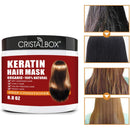 2 Pack Keratin Hair Mask,2021 Deep Repair Damage Hair Root, 250ml Hair Mask for Dry Damaged Hair,Hair Treatment Mask Hair Tonic Keratin Hair & Scalp Treatment Cristalbox