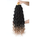 8 Packs Wavy senegalese twist crochet hair 18 inch crochet braids senegalese twist Synthetic Braiding Hair Extension (18inch8packs, T27) Flyteng Store