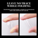 Beetles Acrylic Nail Tips - Fake Nails Half Cover Clear French Artificial False Nails with Case for Acrylic Nail/Dip Powder Nails/Poly Nail Extension Gel Nail Art DIY Home beetles Gel Polish