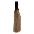 Sew in Hair Weft Human Hair Bundles Brown Roots to Golden Brown with Blonde Highlights Real Hair Extensions for Women Brazilian Straight Remy Human Hair Weave Extensions 80 Gram 12 Inch Ubetta Store