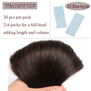40 PCS Tape In Hair Extensions Real Human Hair Invisible Seamless Skin Weft Double Side Tape Remy Human Hair Hightlight Balayage Natural Long Straight For Women (24'',100g/40pcs,