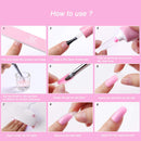 Makartt Poly Nail Extension Gel, 30ML Pink Strawberry Jelly Pink Builder Nail Gel Spring Summer Trendy Nail Art Design Nail Extension Gel P-91 Makartt Store