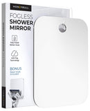 HONEYBULL Shower Mirror Fogless for Shaving - (Large 8x10in) Flat Anti Fog Mirror with Razor Holder for Shower, Mirrors, Shower Accessories, Bathroom Mirror, Bathroom Accessories, Holds Razors For Men HONEYBULL