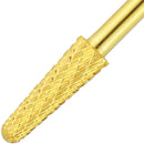 USA PANA Professional 3/32" Shank Size - Cone Shape Carbide Bit - Nail Drill Bit for Manicure Pedicure Tools Dremel Machine - Gold, Silver (Coarse, Gold) PANA