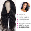 ANNELBEL Wigs Human Hair Lace Front Wigs Remy Human Hair Body Wave Wigs Brazilian Virgin Hair Lace Closure Wigs for Black Women Natural Wave Real Hair Wigs Wig Cap Included (22 Inch, Body Wig) ANNELBEL Store