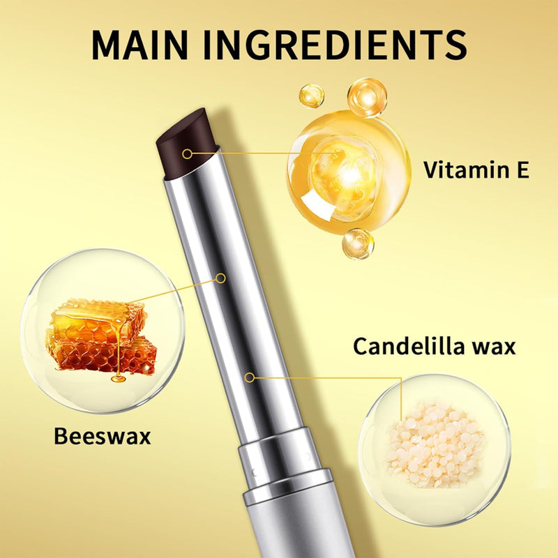 Honey Lipstick Tinted Lip Balm - Sheer Hydrating Lipstick for All Skin Tones - Moisturizing Lip Color, Nourishing Lip Balm with a Hint of Natural Black Cherry Tint Infinity Warehouse