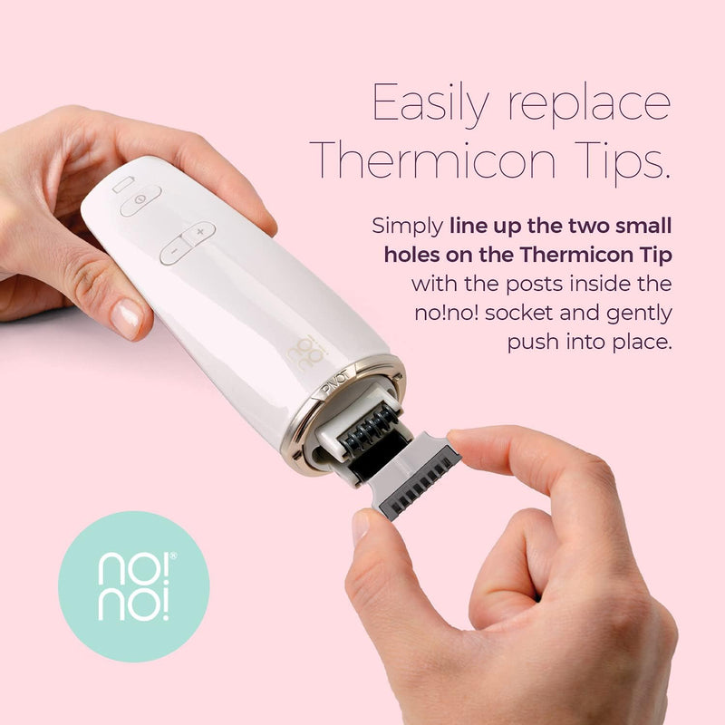 Pivot by No!No! The Ultimate Hair Removal System for Face and Body - Works Easily and Painlessly for Long Lasting, Semi-Permanent Results - Infinity Warehouse