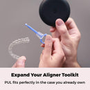 Clear Aligner Removal PUL Tool for Invisalign Removable Braces by The Pultool (4 Pack, Orange) The Pultool