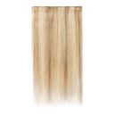 100% Real Hair Extensions Clip in Remy Human Hair Highlight 24 Inch 60g Thin One-piece 5 Clips Long Straight Hair Extensions for Women Wide Weft Silky Balayage