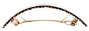 France Luxe Rectangle Volume Barrette - Opera Silver France Luxe