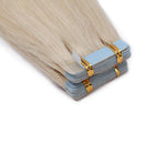 Tape in Hair Extensions Blonde 100% Remy Human Hair 12''-24'' Double Side Tape Seamless Skin Weft Rooted Natural Hair Extensions 20pcs Long Straight Silky (20 inch 60g,