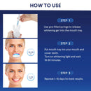 VieBeauti Teeth Whitening Kit - 5X LED Light Tooth Whitener with 35% Carbamide Peroxide, Mouth Trays, Remineralizing Gel and Tray Case - Built-In 10 Minute Timer Restores Your Gleaming White Smile VieBeauti