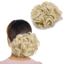 Combs Clip in Bun Claw Jaw on Updo Hairpiece Extensions Wavy Donut Chignons Wrap Around Scrunchy-bleach blonde Benehair