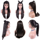 QTHAIR 14A Lace Front Wigs Human Hair 12A Grade Brazilain Straight Human Hair Wigs for Black Women 26" Pre Plucked Natural Hairline with Baby Hair 150% Density Natural Color QTHAIR Store